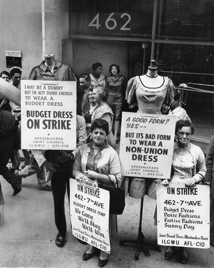 International Ladies Garment Worker Union on strike. (Source: Medium, n.d.).