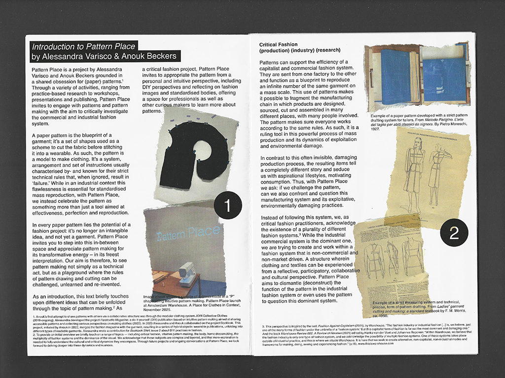 ‘Introduction to Pattern Place’ by Anouk Beckers and Alessandra Varisco.